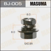 Болт с гайкой MASUMA BJ-005 M5х8х0,8 (набор 12шт) *