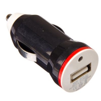 Зарядное устройство USB для прикуривателя, цвета микс OXION