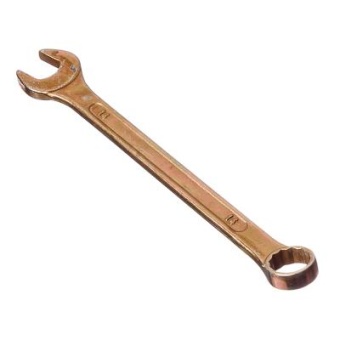 Ключ рожково-накидной 14 мм (желтый цинк) ЕРМАК