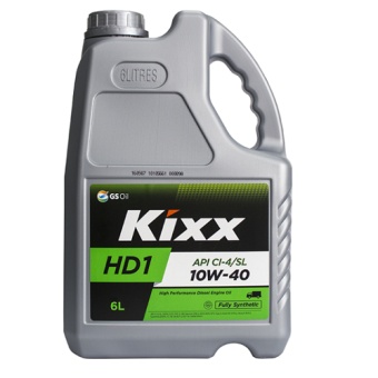Масло моторное Kixx HD1 CI-4 10W-40 6л синт.